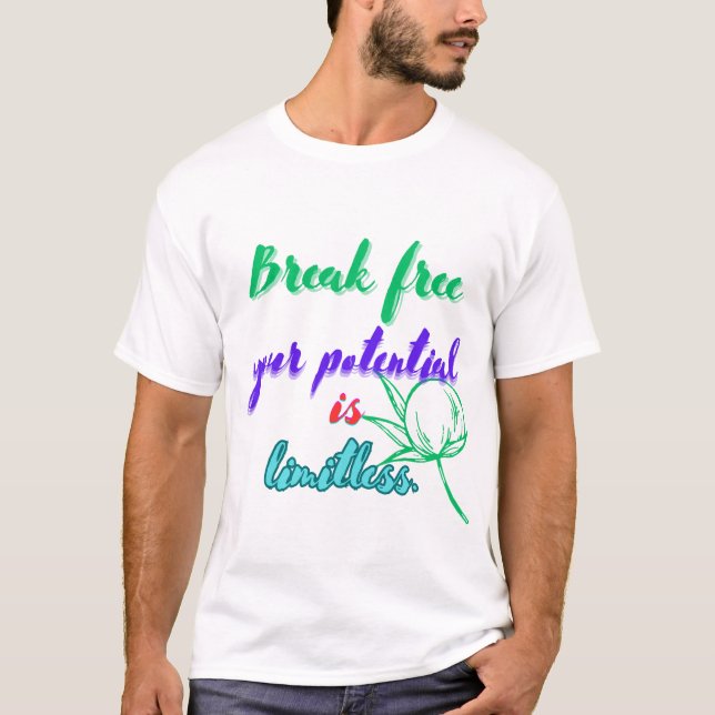 Camiseta Liberte seu potencial é ilimitado. (Frente)