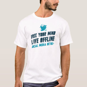 Camiseta Liberte Sua Mente, Ao Vivo Offline - Detox De Mídi