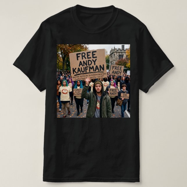 Camiseta Libertem Andy Kaufman (Frente do Design)