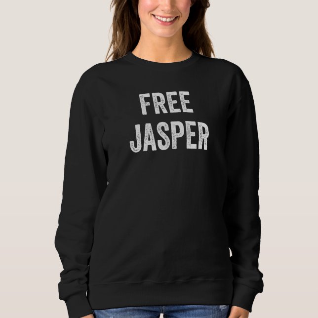 Camiseta Libertem Jasper Apoie a Liberdade de Jasper da Pri (Frente)