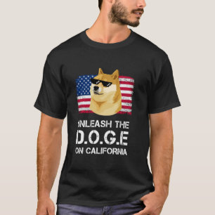 Camiseta Libertem o DOGE na Corrupção Californiana American