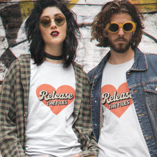 Camiseta Libertem Os Arquivos Conspiração Divertida Epstein