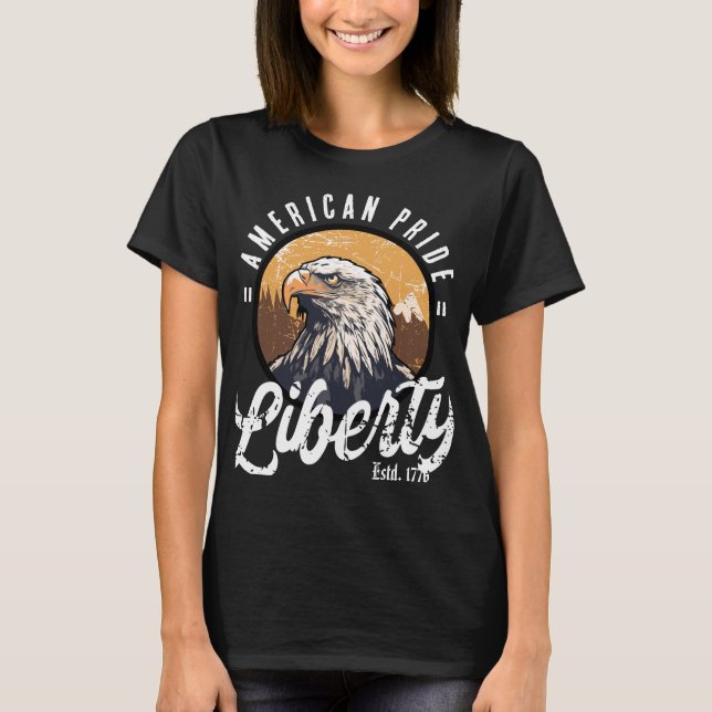 Camiseta Liberty American Pride Eagle (Frente)