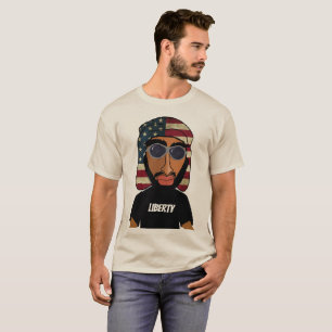Camiseta Liberty Árabe-Americano Personalizado