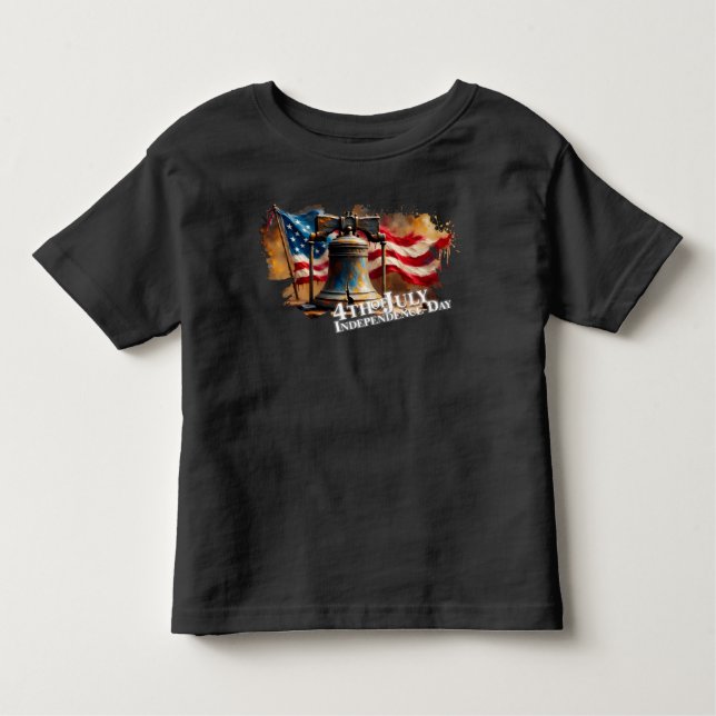 Camiseta Liberty Bell Art for 4th of July Celebration (Frente)