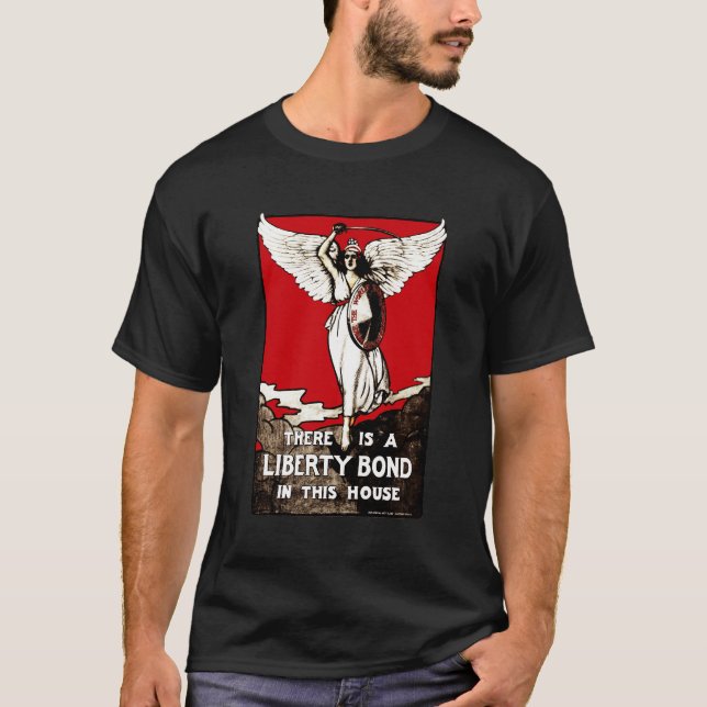 Camiseta Liberty Bond Guerra Mundial Poster de 1918 (Frente)