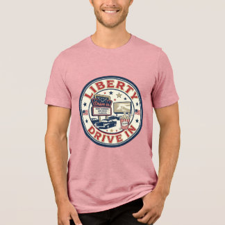 Camiseta Liberty Drive Em Patriótico Patriótico Drive Em Th