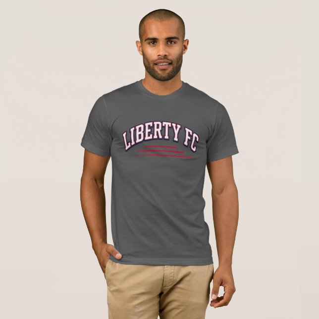Camiseta Liberty FC Navy Star Tee  Premium Futebol EUA  (Frente Completa)