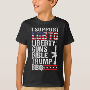 Camiseta Liberty Guns Bíblia Churrasco