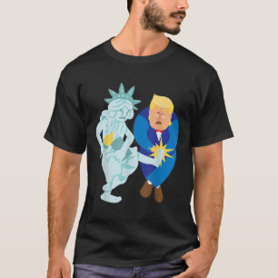 Camiseta Liberty Kicks Trump 2020 Eletion Anti Donald Demo