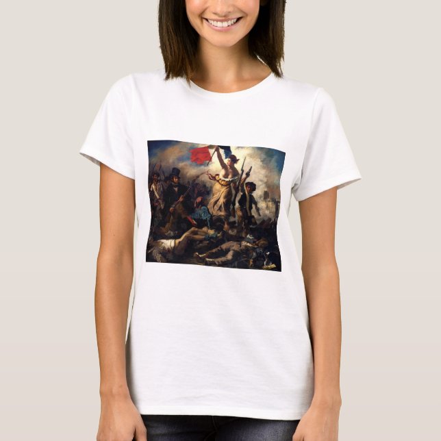 Camiseta Liberty Liderando as Pessoas, Eugene Delacroix (Frente)