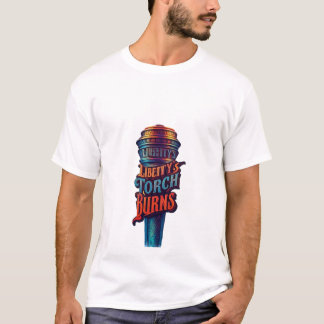 Camiseta Liberty Torch Burns Bright