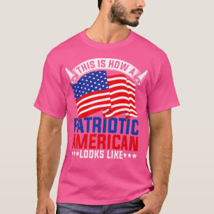 Camiseta Liberty USA Lover Patriotic American Flag 4º O