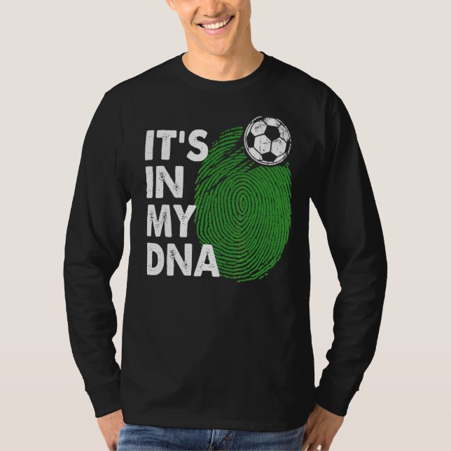 Camiseta Líbia No Meu Dna - Equipe Líbia De Bandeiras (Frente)