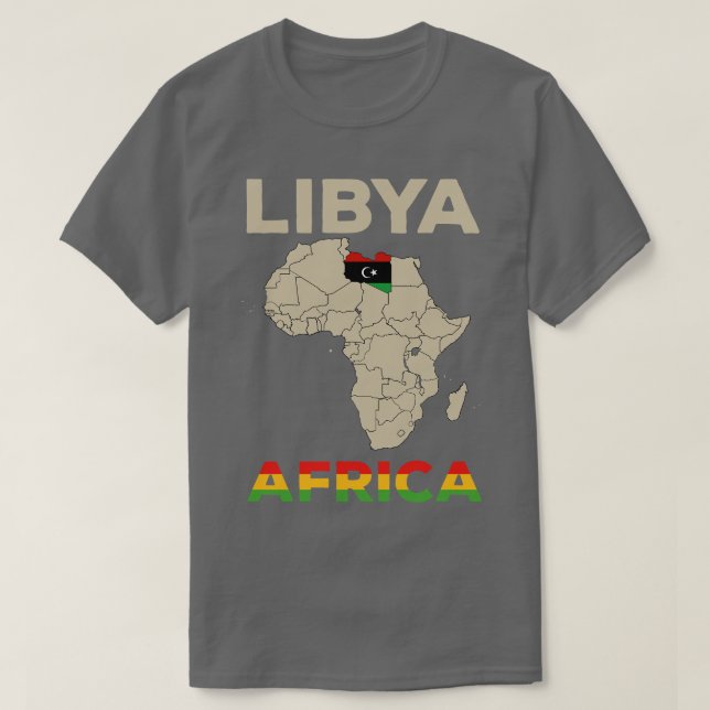 Camiseta LíbiaÁfrica (Frente do Design)
