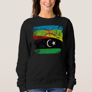 Camiseta Libiyan Roots Half Amazigh Flag Orgulhento Libiyan