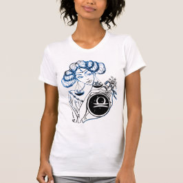 Camiseta Libra Art Deco Lady