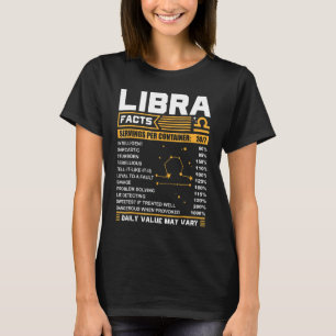 Camiseta Libra Birthday Libra Facts