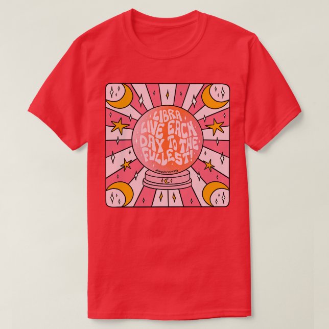 Camiseta Libra Crystal Ball (Frente do Design)
