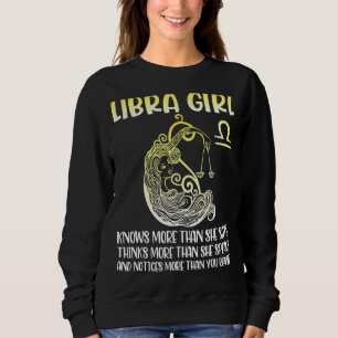Camiseta Libra Garota Sabe Mais Dizer Pense Mais Fale Notem