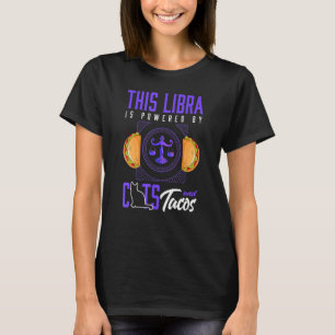 Camiseta Libra Gato Taco Horóscopo Signo do Zodíaco
