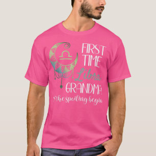 Camiseta Libra Grandma First Time Grandma Let The Spoiling
