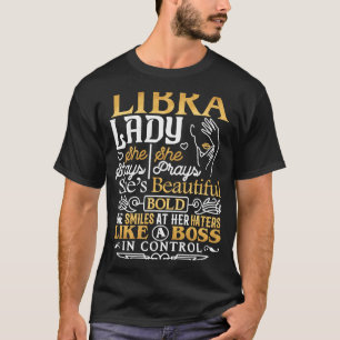 Camiseta Libra Lady Astrology Zodiac - Sinal de Mulher Libr