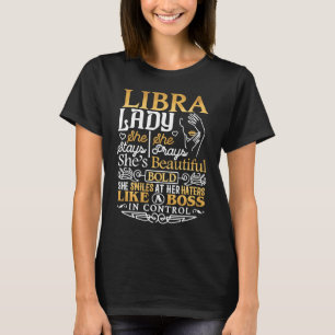 Camiseta Libra Lady Astrology Zodiac - Sinal de Mulher Libr