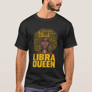 Camiseta Libra Rainha Negra Mulher Negra Afro-Africana Cabe