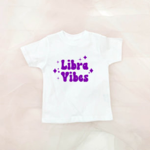 Camiseta Libra Vibes Astrologia Zodiac Estrelas Roxas