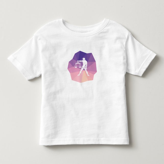 Camiseta Libra Zodiac: design 3d moderno (Frente)