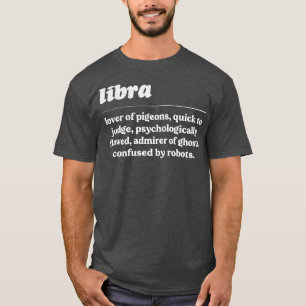 Camiseta Libra ZodiacDesign de Presente Humoroso