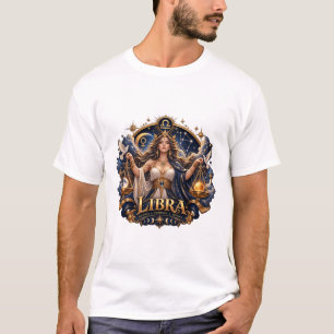 Camiseta Libra Zodíaco – Escamas Celestiais Mecâni
