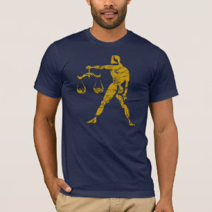 Camiseta Libra zodíaco sinal Grunge o 23 de setembro - 22