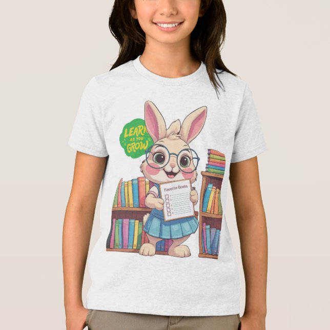Camiseta 🐰📚 Librarian-in-Training Star – Rabbit Edition (Frente)