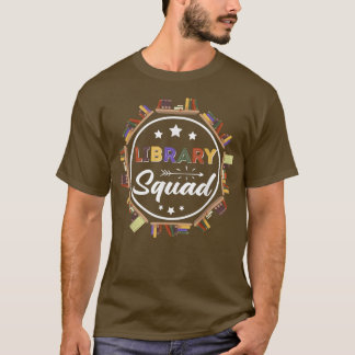 Camiseta Library Squad Bookworm Public School Librarian Boo