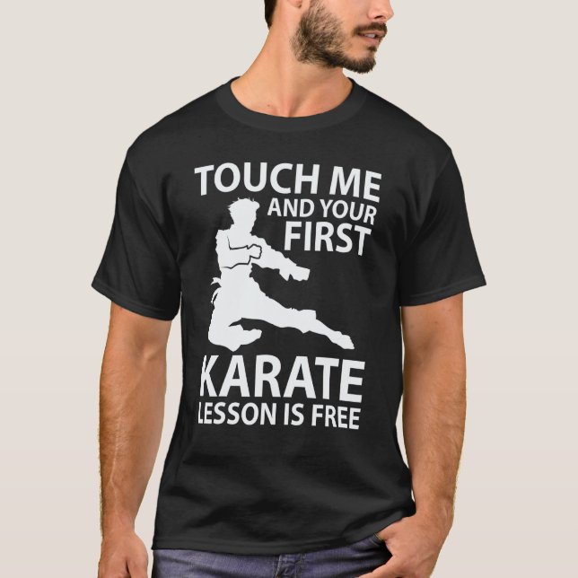 Camiseta Lição Clássica de Karatê Karateca Professor de Art (Frente)