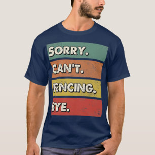 Camiseta Lição De Esportes De Esgrima Perfeita Presente Par