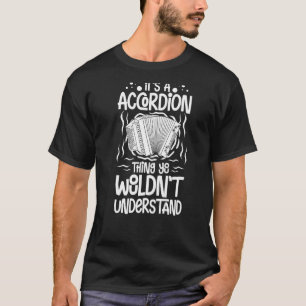 Camiseta Lição Iniciante Do Jogador Do Accordion Music