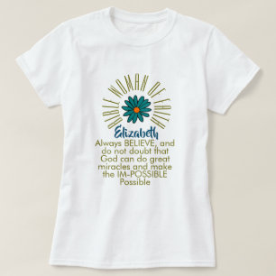 Camiseta Lição Para Mulheres Bíblias de Fé Elizabeth Christ