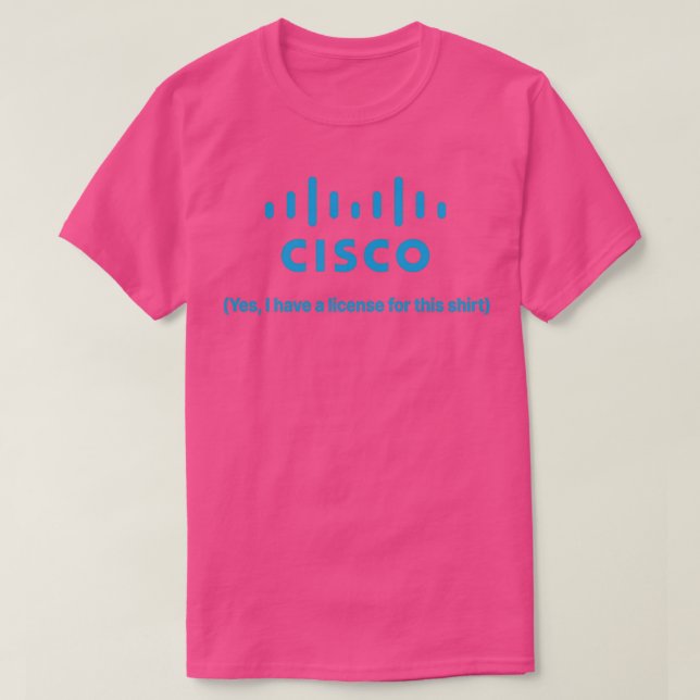 Camiseta Licença Cisco (Frente do Design)