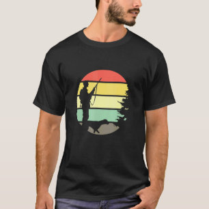 Camiseta Licença De Caça Retro Sunset Hunter Com Caça D