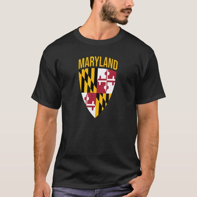 Camiseta Licença do Estado do Maryland - Md Baltimore Pride (Frente)