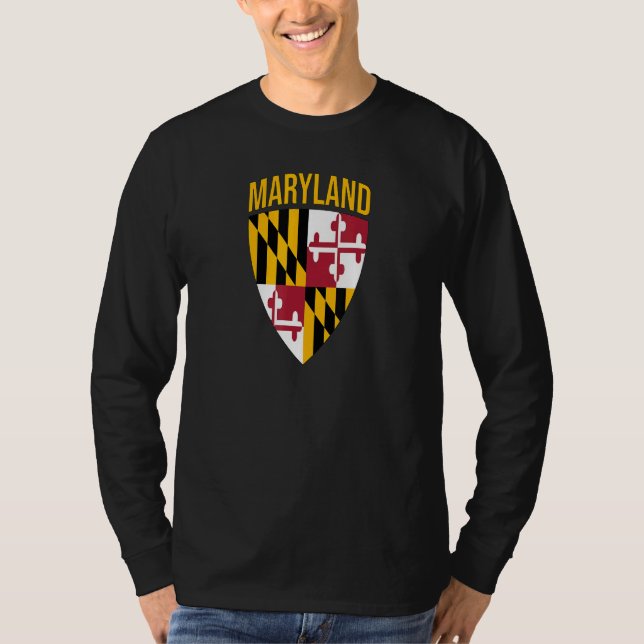 Camiseta Licença do Estado do Maryland - Md Baltimore Pride (Frente)