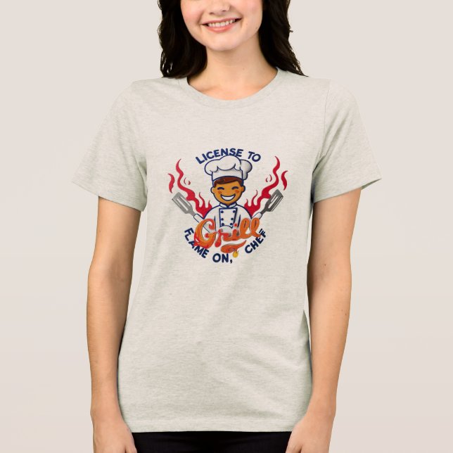 Camiseta Licença para Grill - Desligado e fabuloso! (Frente)