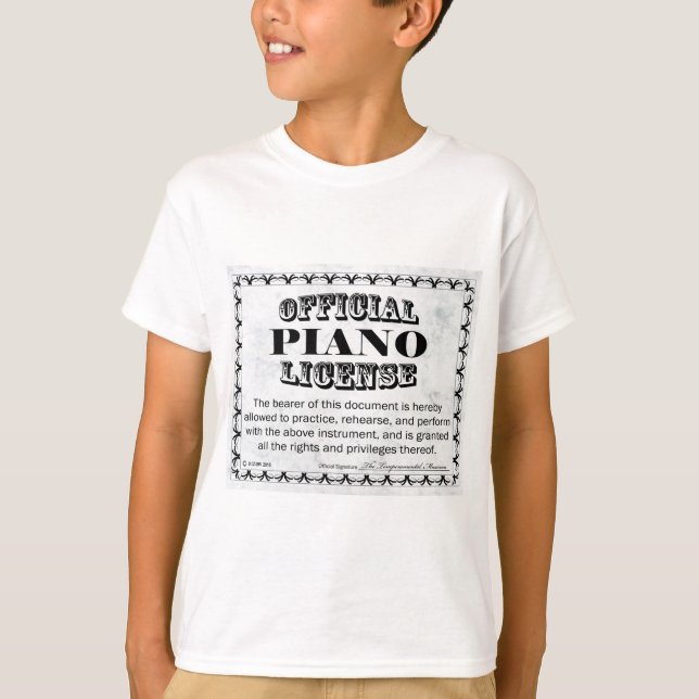 Camiseta Licença Piano (Frente)