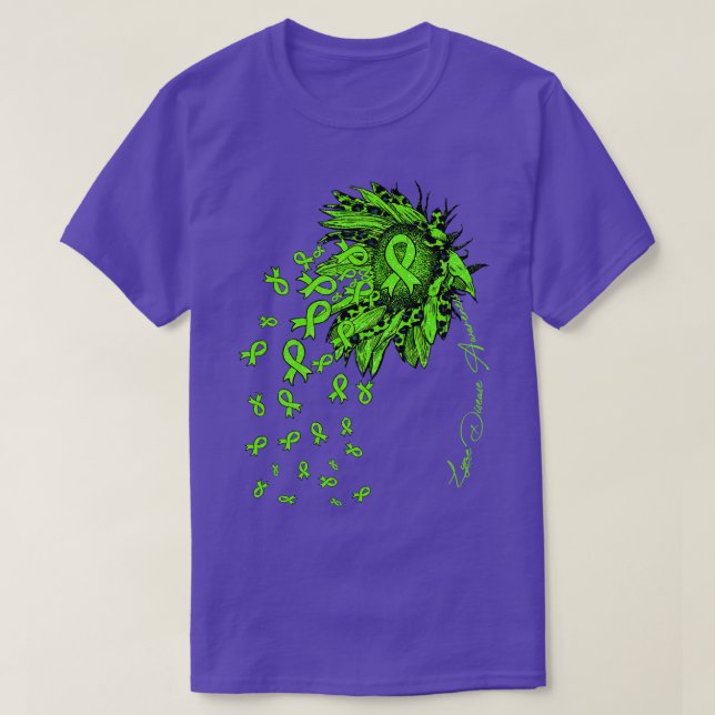 Camiseta Licença Sensibilização para a doença de Lyme Flore (Frente do Design)