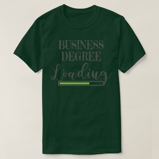 Camiseta Licenciado em Negócios para Estudantes da Business (Frente do Design)