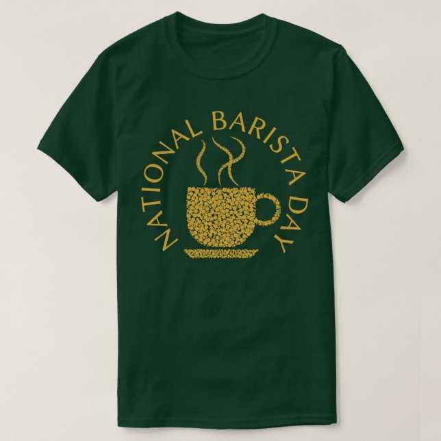 Camiseta Licenciado Nacional Barista do Café (Frente do Design)