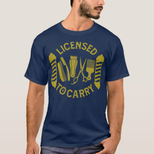 Camiseta Licenciado para Cabeleireiros Legal de Hairstylist